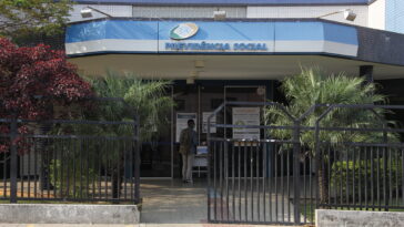 Foto da fachada da agência do INSS de Ponta Grossa
