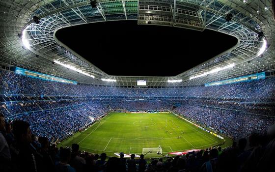 Foto panorâmica da Arena do Grêmio