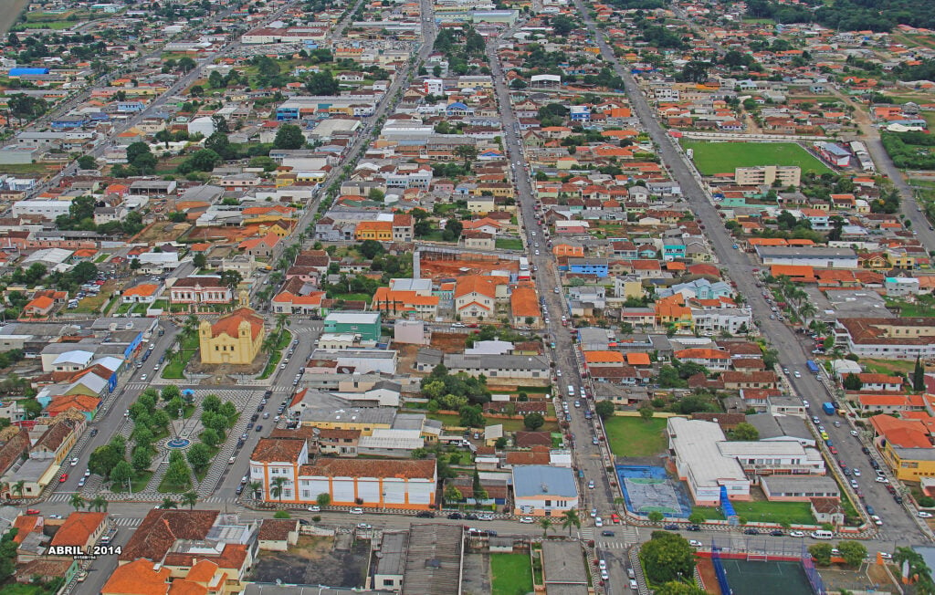 Foto área de Palmeira no Paraná