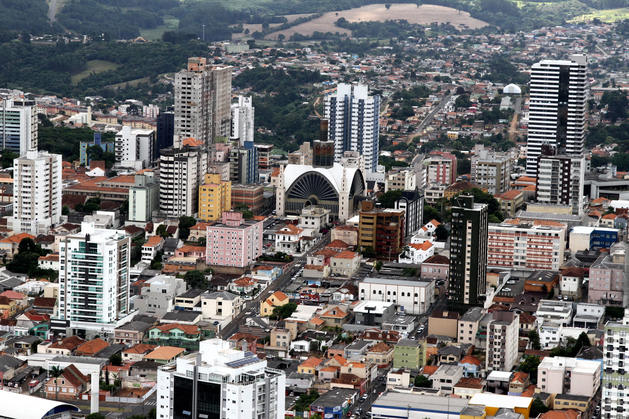 Foto aérea de Ponta Grossa