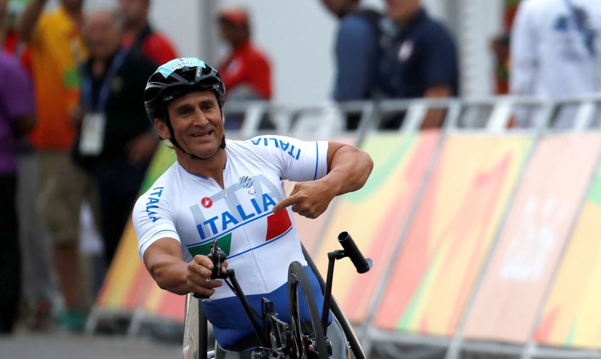 Alex Zanardi nas Paralimpíadas de 2016 no Rio de Janeiro