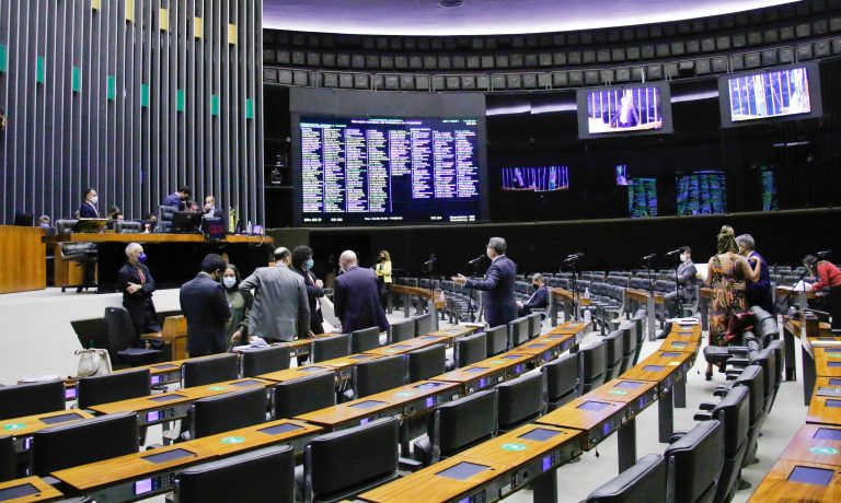 Foto do plenário da Câmara de Deputados