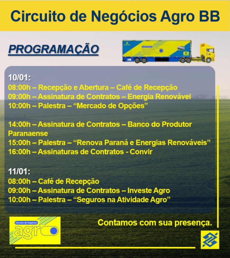 Programação Circuito de Negócios Agro BB - Ponta Grossa