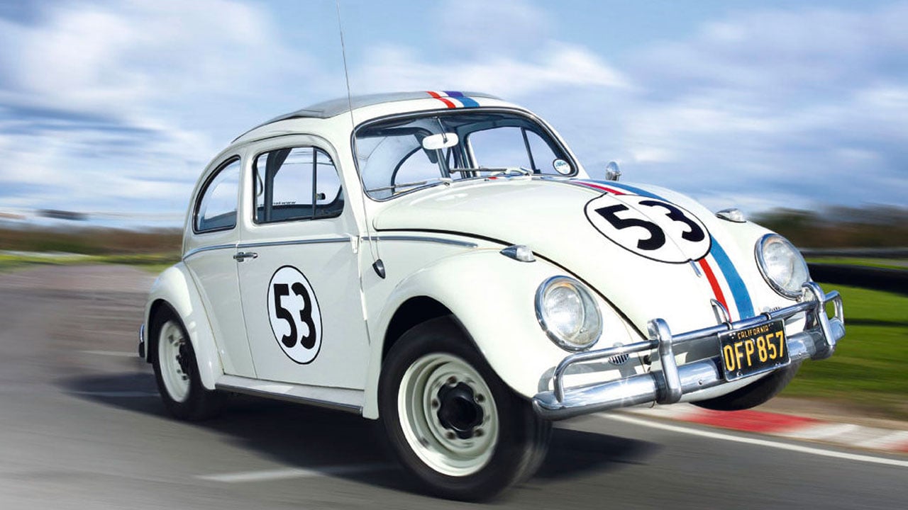 Foto de Herbie, fusca que ficou famoso como personagem de filme que ajudou a tornar modelo um ícone