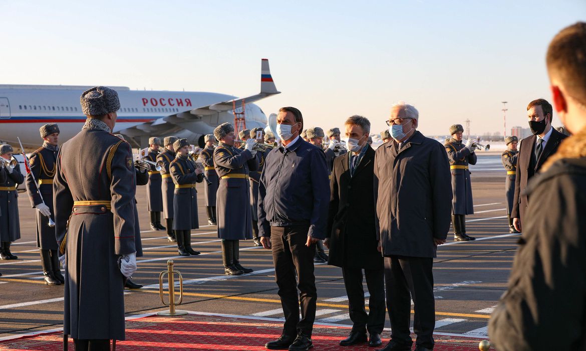 Foto de Jair Bolsonaro na Rússia