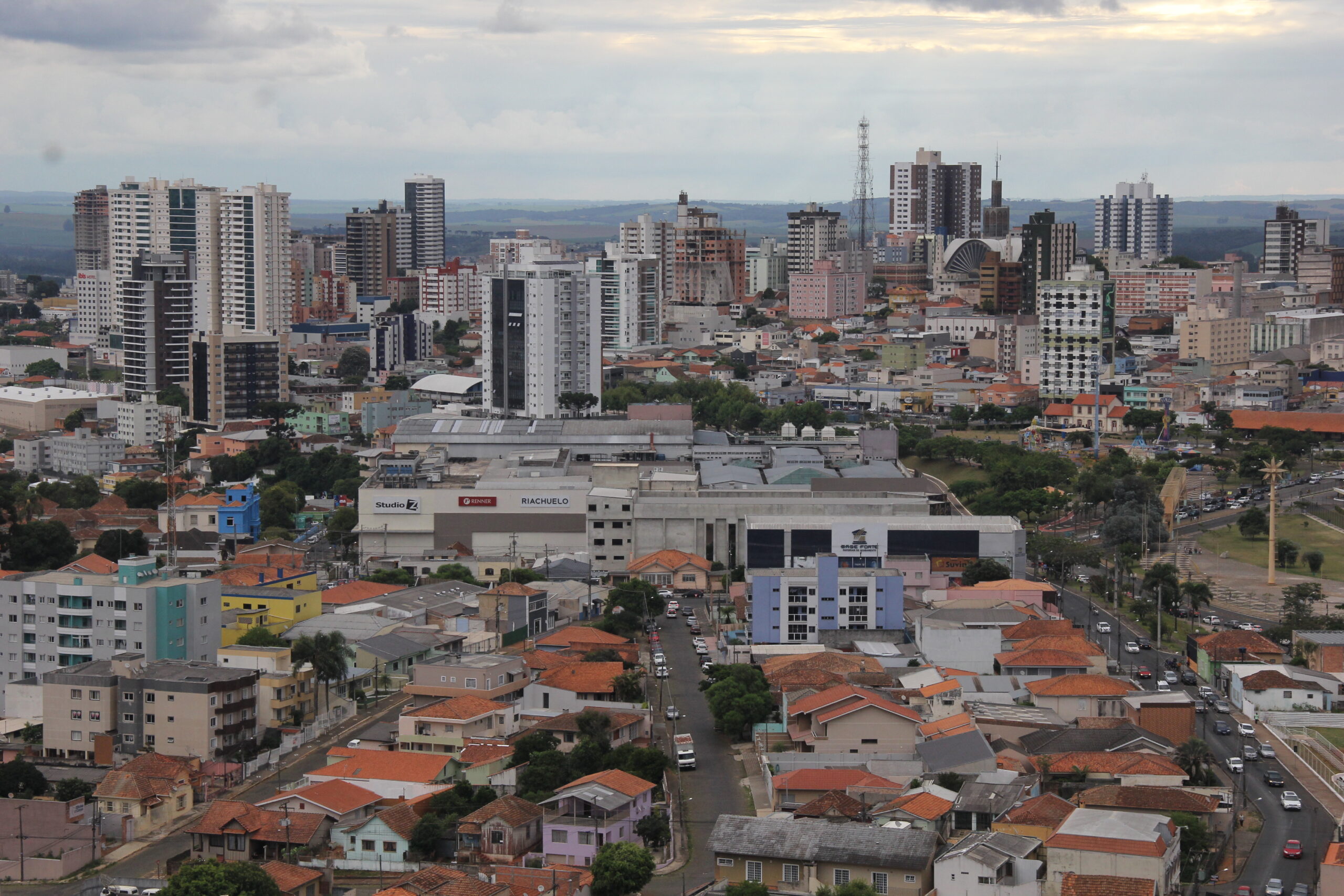 Vista panorâmica da cidade de Ponta Grossa