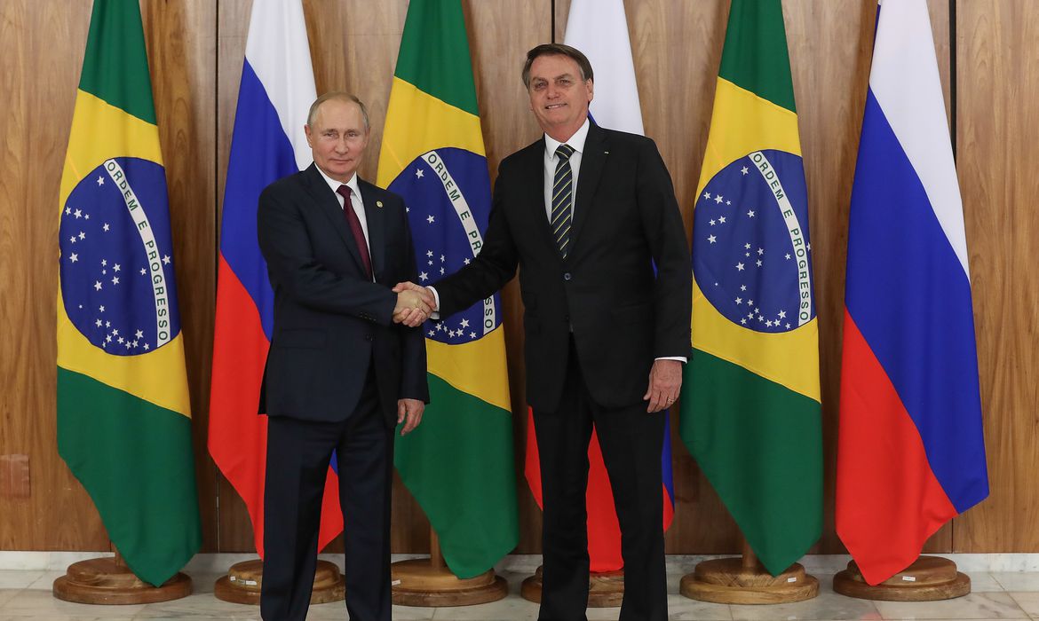 Foto de viagem de Bolsonaro à Rússia