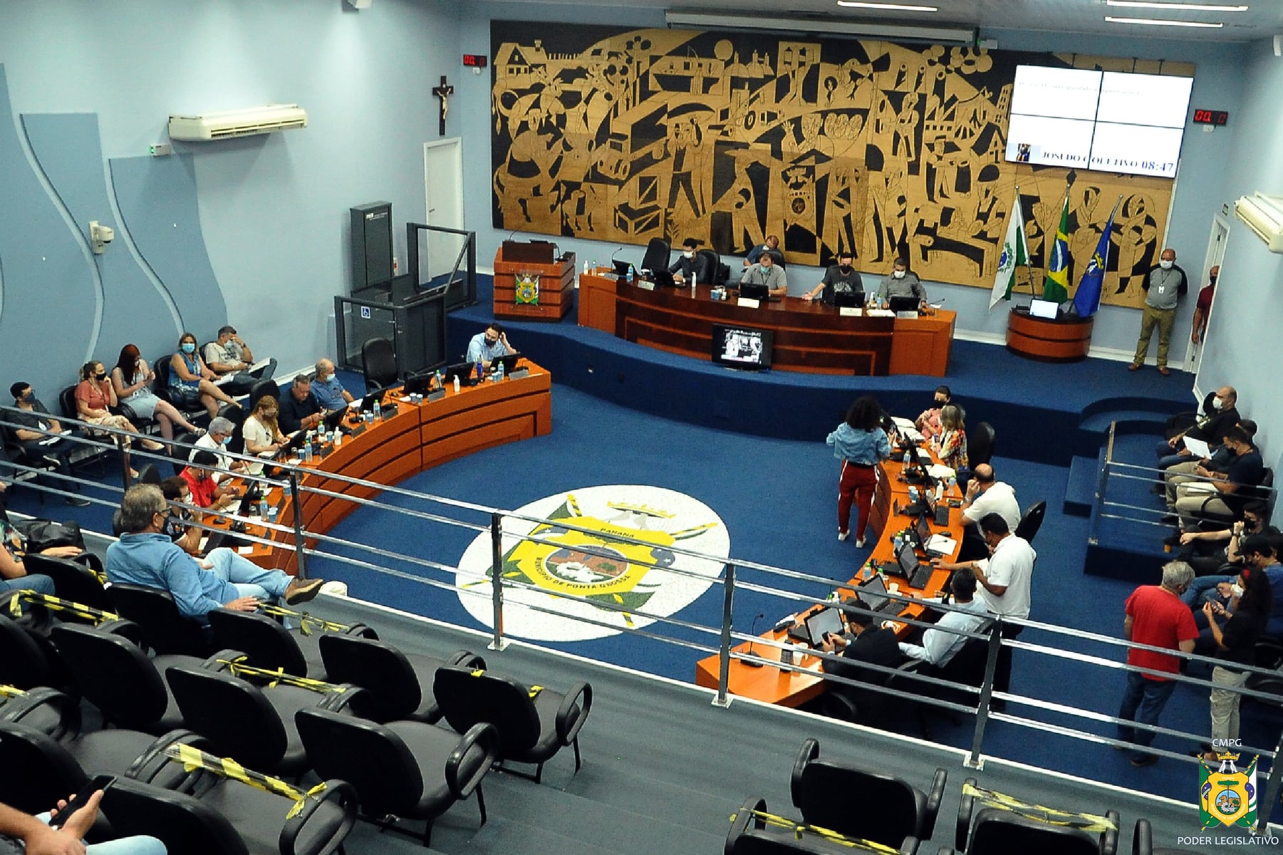 Galeria e Plenário da Câmara de Vereadores de Ponta Grossa