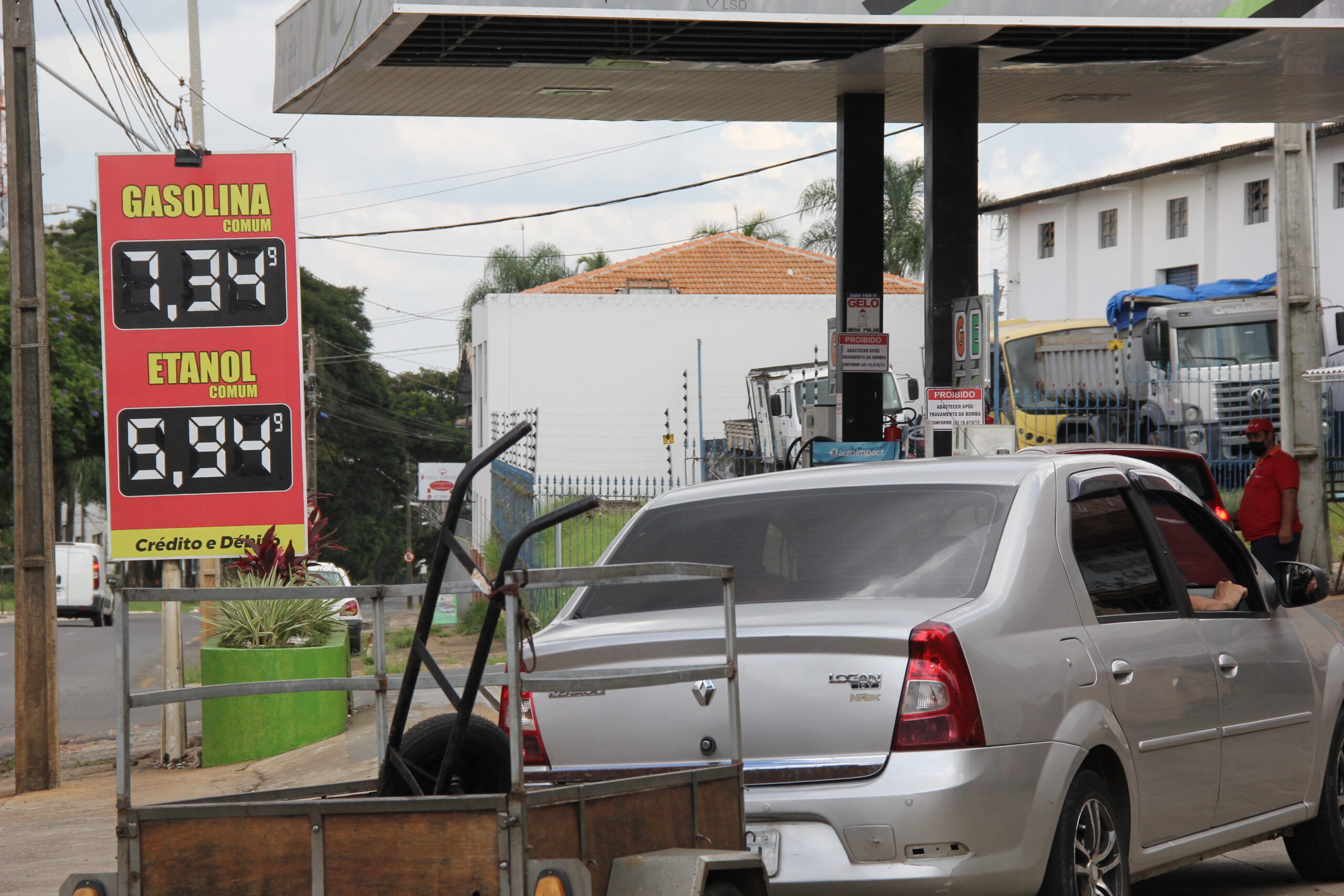 Foto do preço do etanol em Ponta Grossa