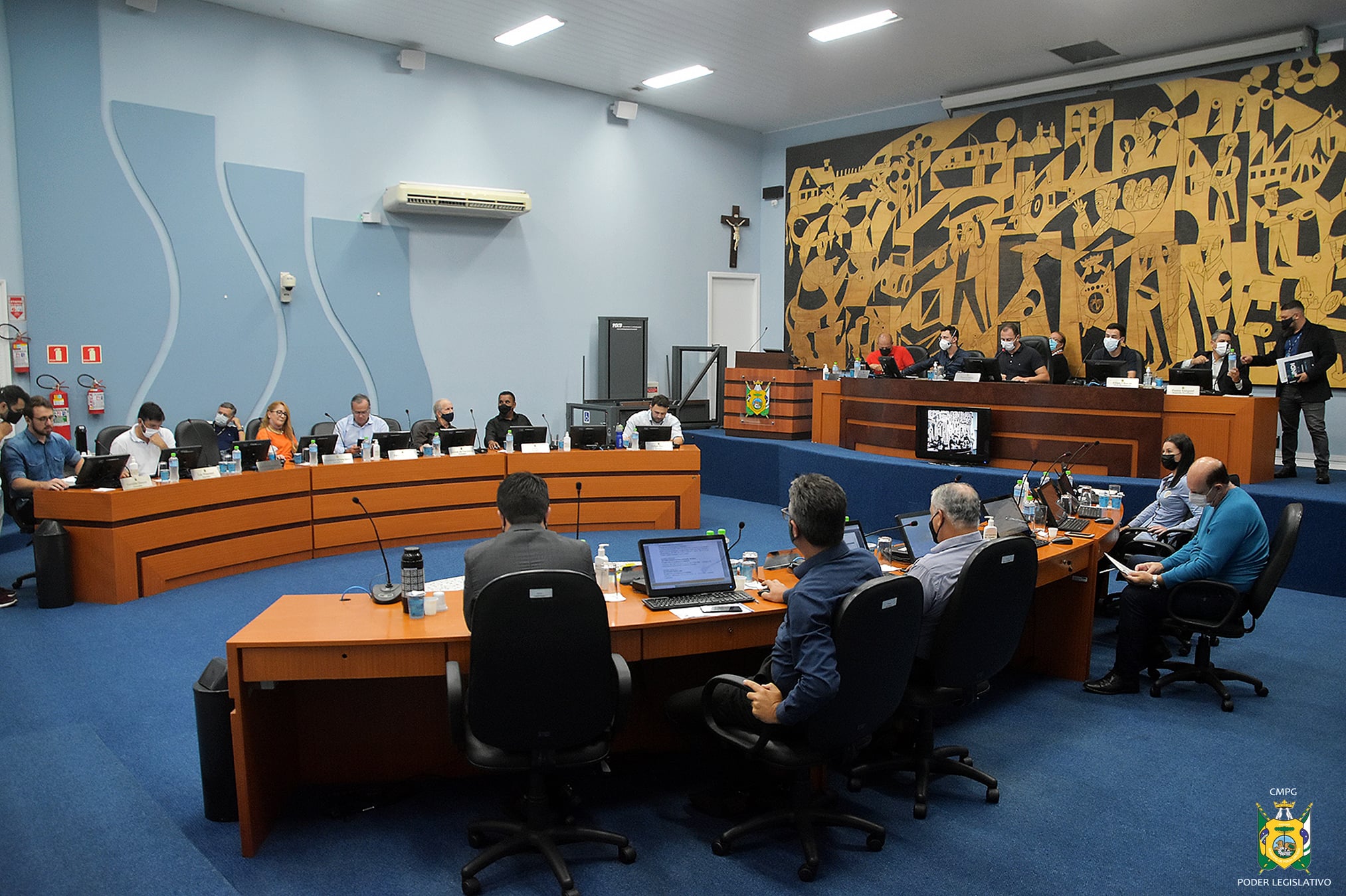 Sessão ordinária na Câmara de Vereadores de Ponta Grossa