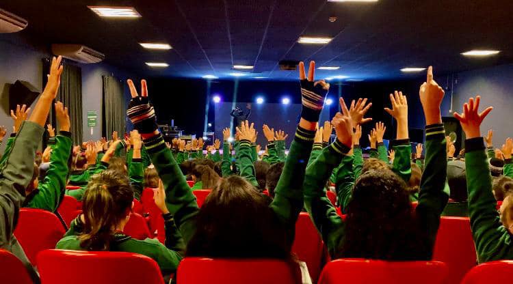 Palestra alunos em Jaguariaíva