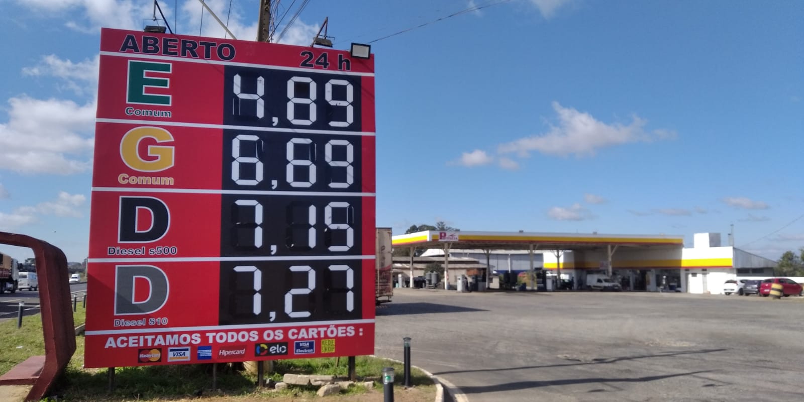 Preço da gasolina em Ponta Grossa