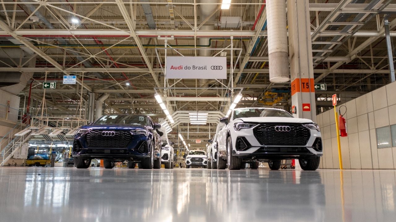 Foto da produção da audi