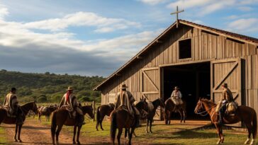 Ilustração de como pode ter sido a Casa das Telhas, em Ponta Grossa