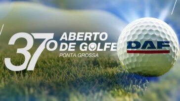 Arte de divulgação do 37º Aberto de Golfe de Ponta Grossa