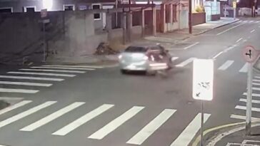 Acidente moto e carro