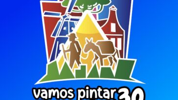 Logo do projeto Vamos Pintar Carambeí 30 Anos