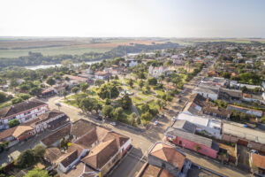 Foto área da cidade de Tibagi.