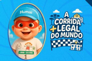 Arte de Divulgação da corrida beneficente em prol do HUMAI