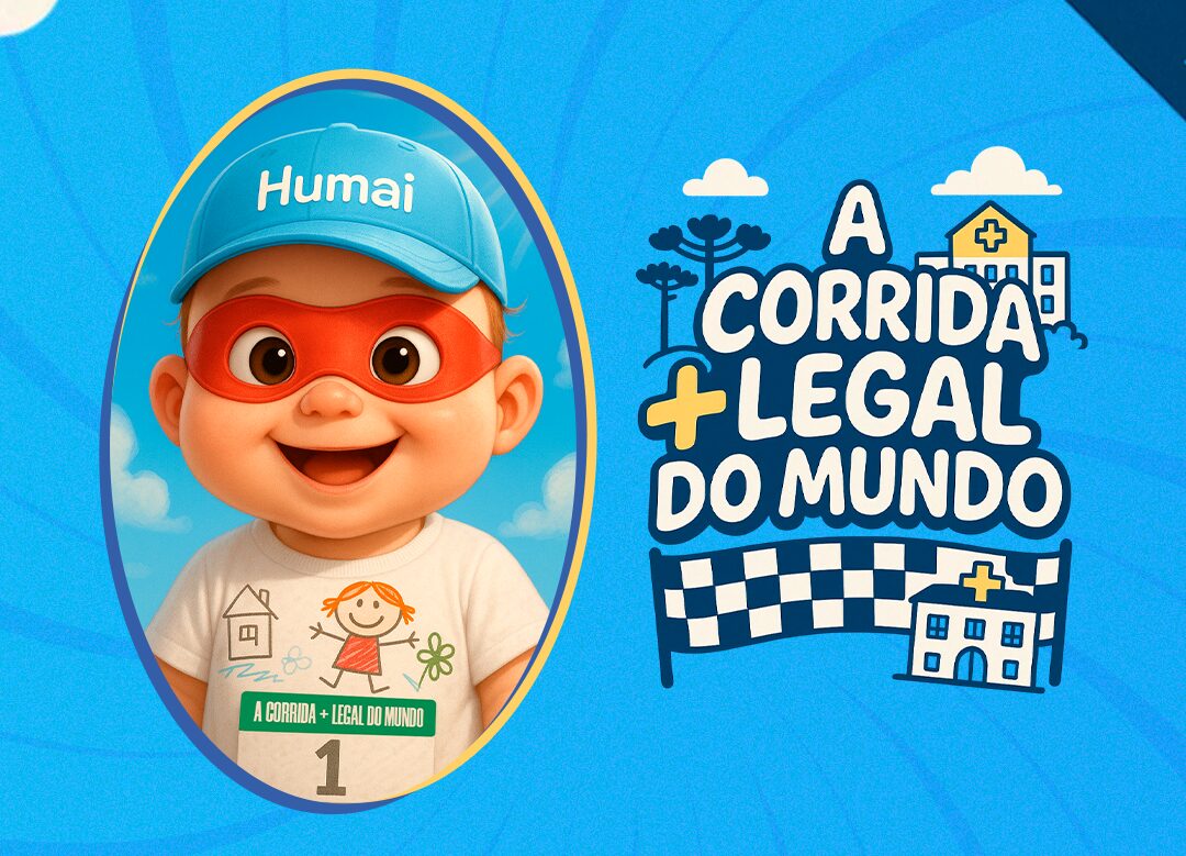 Arte de Divulgação da corrida beneficente em prol do HUMAI