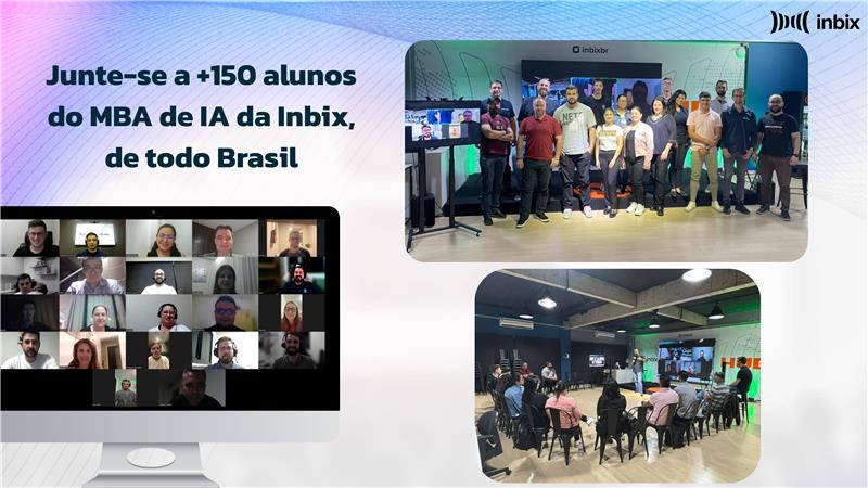 Seleção de imagens relativas ao curso da Inbix