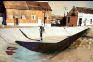 Foto da antiga pista de skate de Ponta Grossa