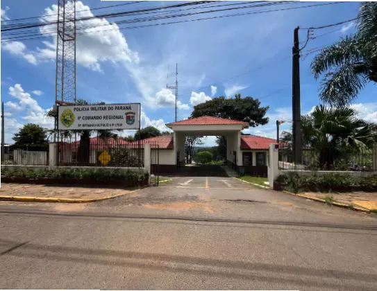 Fachada do 26º BPM em Telêmaco Borba