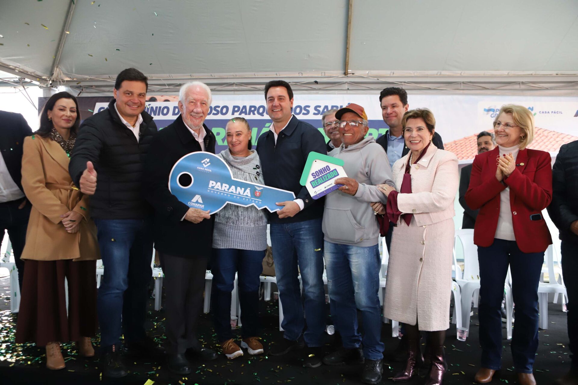 Entrega do Condomínio do Idoso, em Ponta Grossa