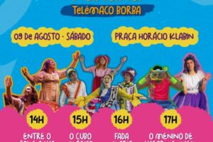Cartaz convida para Festival de Teatro Infantil