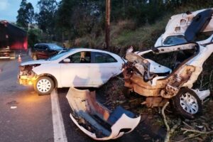 Acidente na BR-376 em Ortigueira