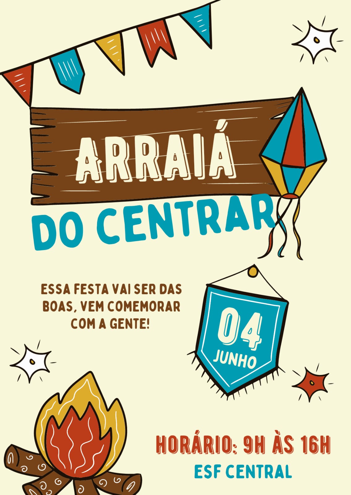 Arraiá unidade de saúde Palmeira