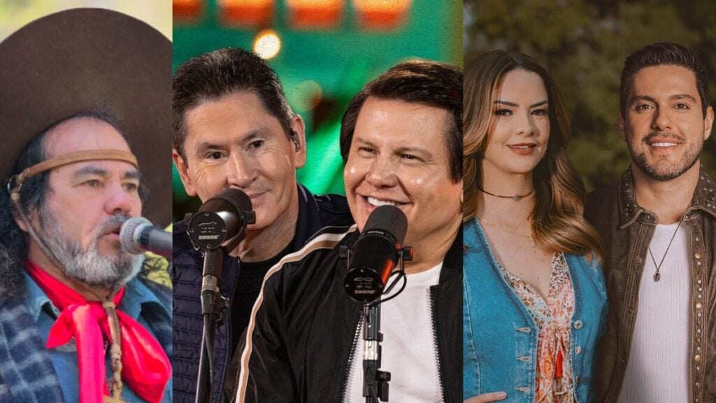 Artistas que vão se apresentar na Fesuva