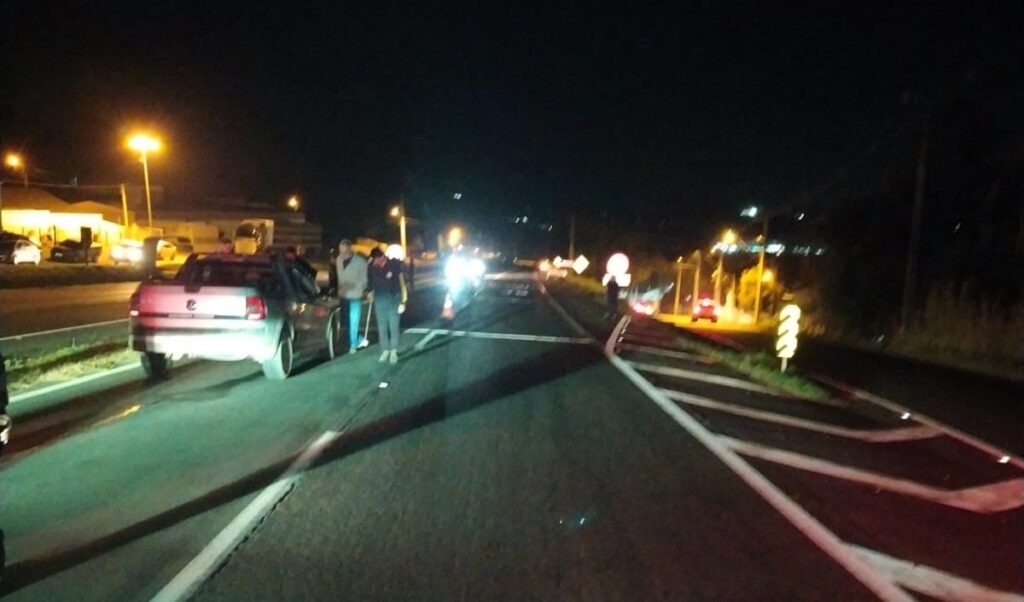 Atropelamento de pedestre na PR-151, em Castro