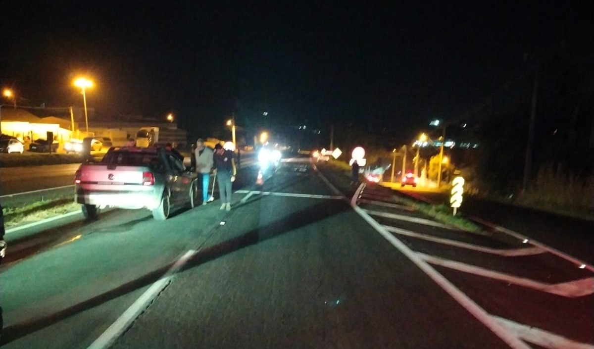 Atropelamento de pedestre na PR-151, em Castro