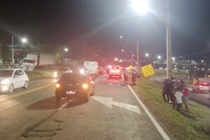 Pedestre atropelado na PR-160