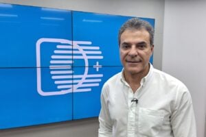 O deputado federal Beto Richa, no estúdio do Diário dos Campos