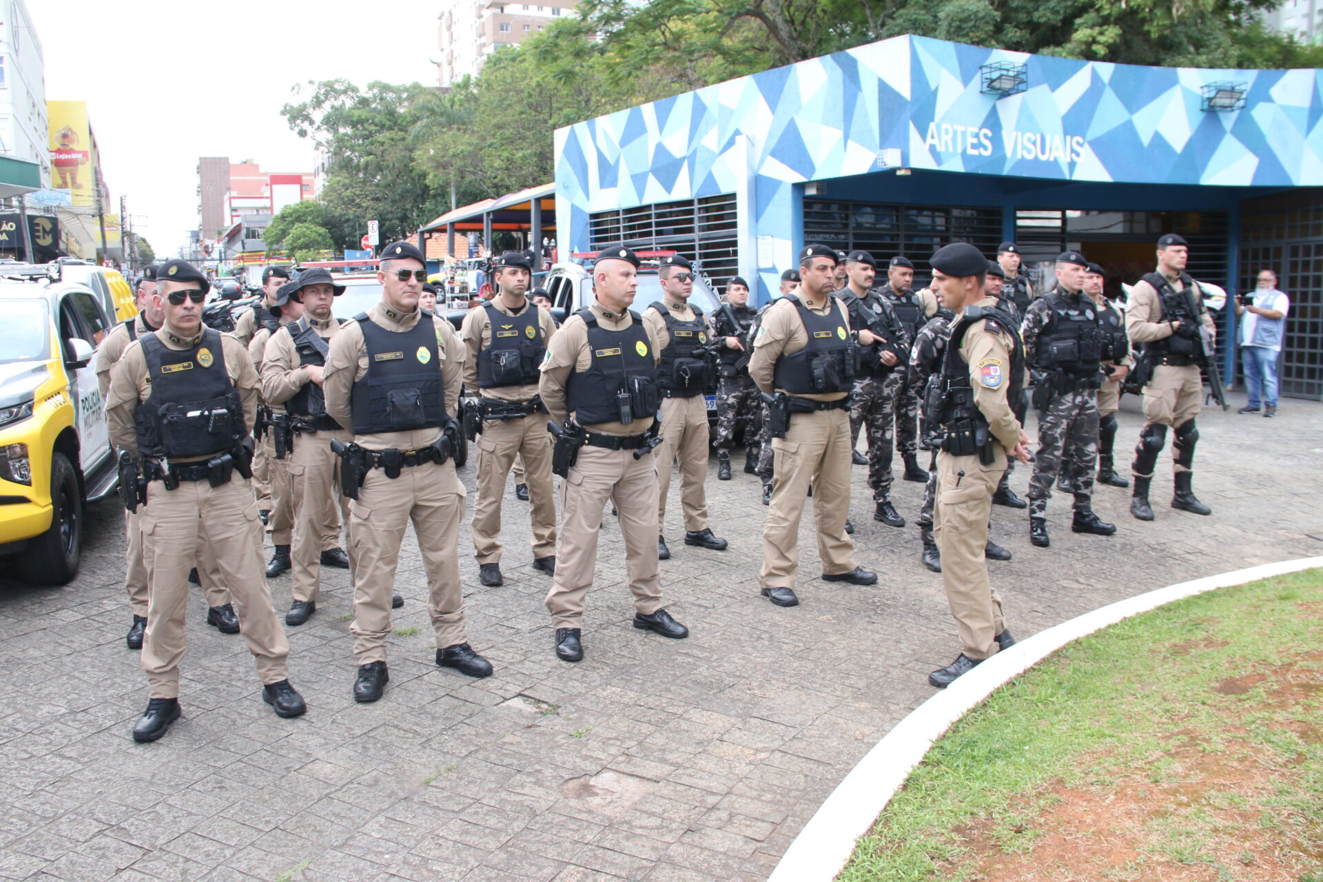Policiamento está sendo reforçando no Centro e nos bairros