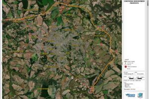 Mapa do que pode ser o novo contorno rodoviário de PG