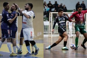 Jogadores da ACGF e do Contorno em partidas pela Série Bronze.