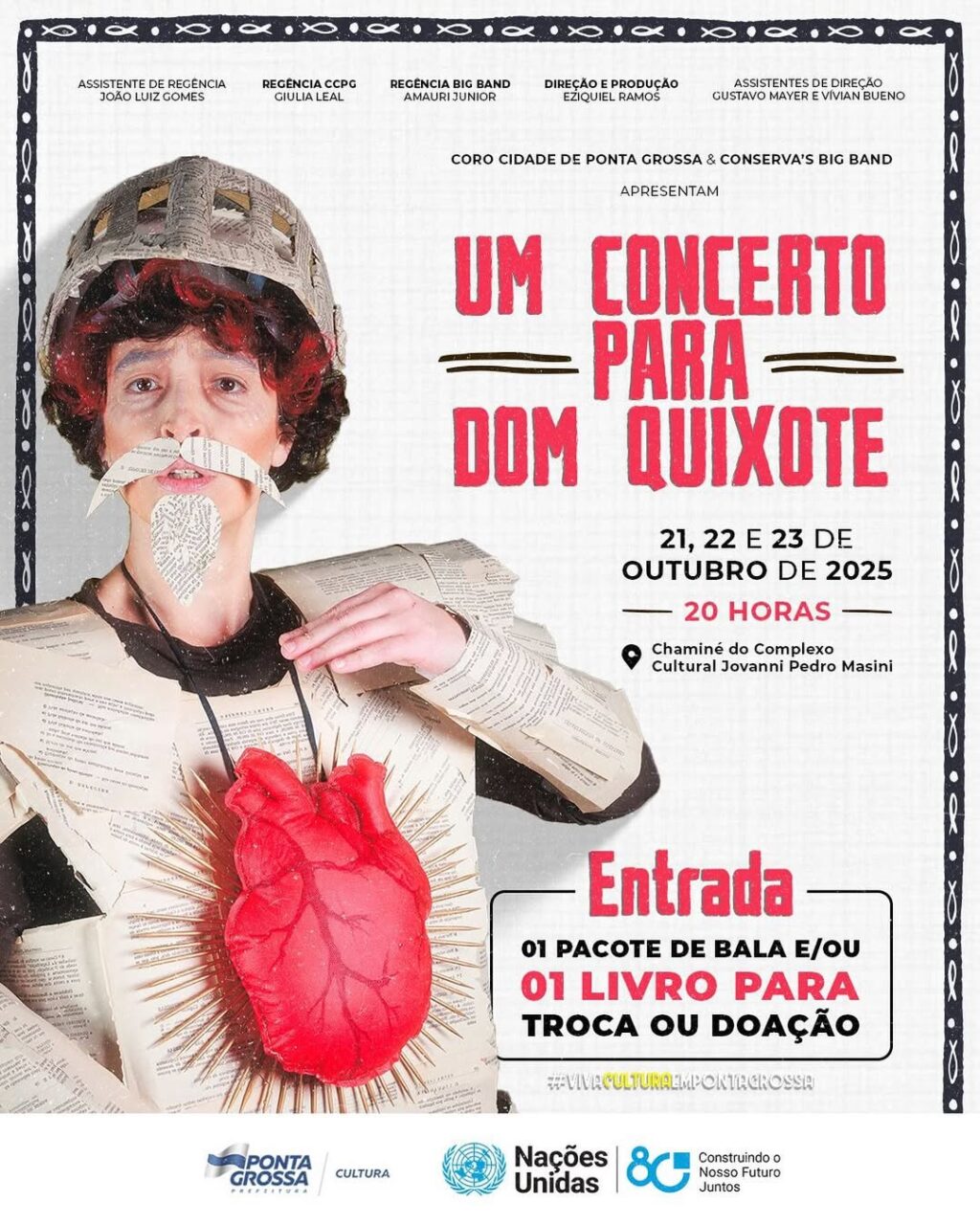 Cartaz inspirado em Dom Quixote
