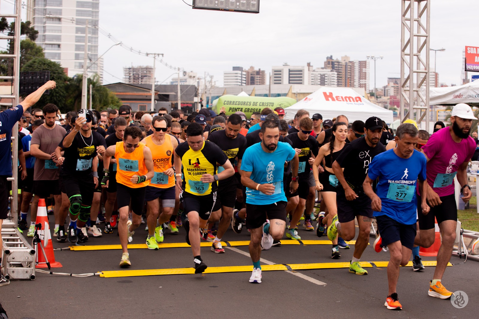 Corredores da meia-maratona do Esquadrão da Vida