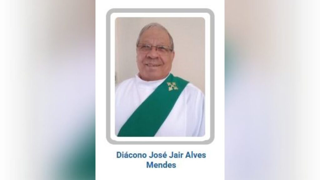 Diácono falecido em PG