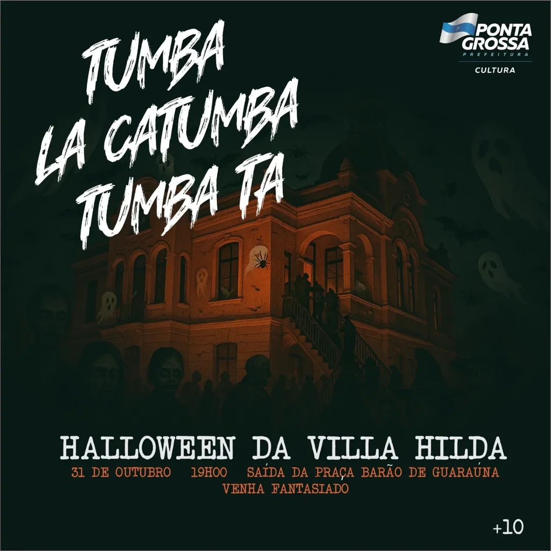 Foto de divulgação de evento de Halloween da Villa Hilda