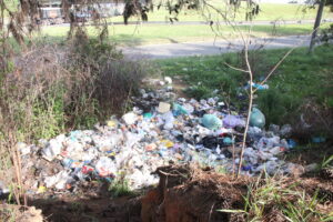 Local de Ponta Grossa onde o lixo é descartado de forma irregular