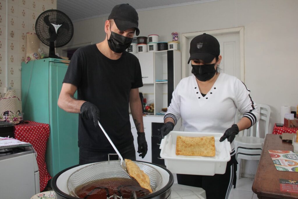 Empresário pastéis