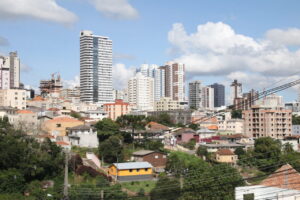 foto do Centro de Ponta Grossa ilustra a Previsão do tempo