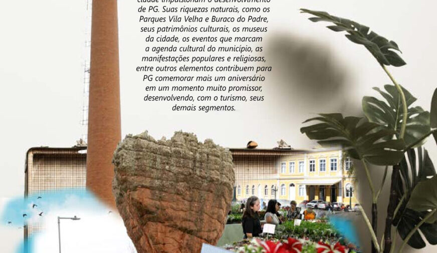 Capa do caderno especial de aniversário de 202 anos de Ponta Grossa