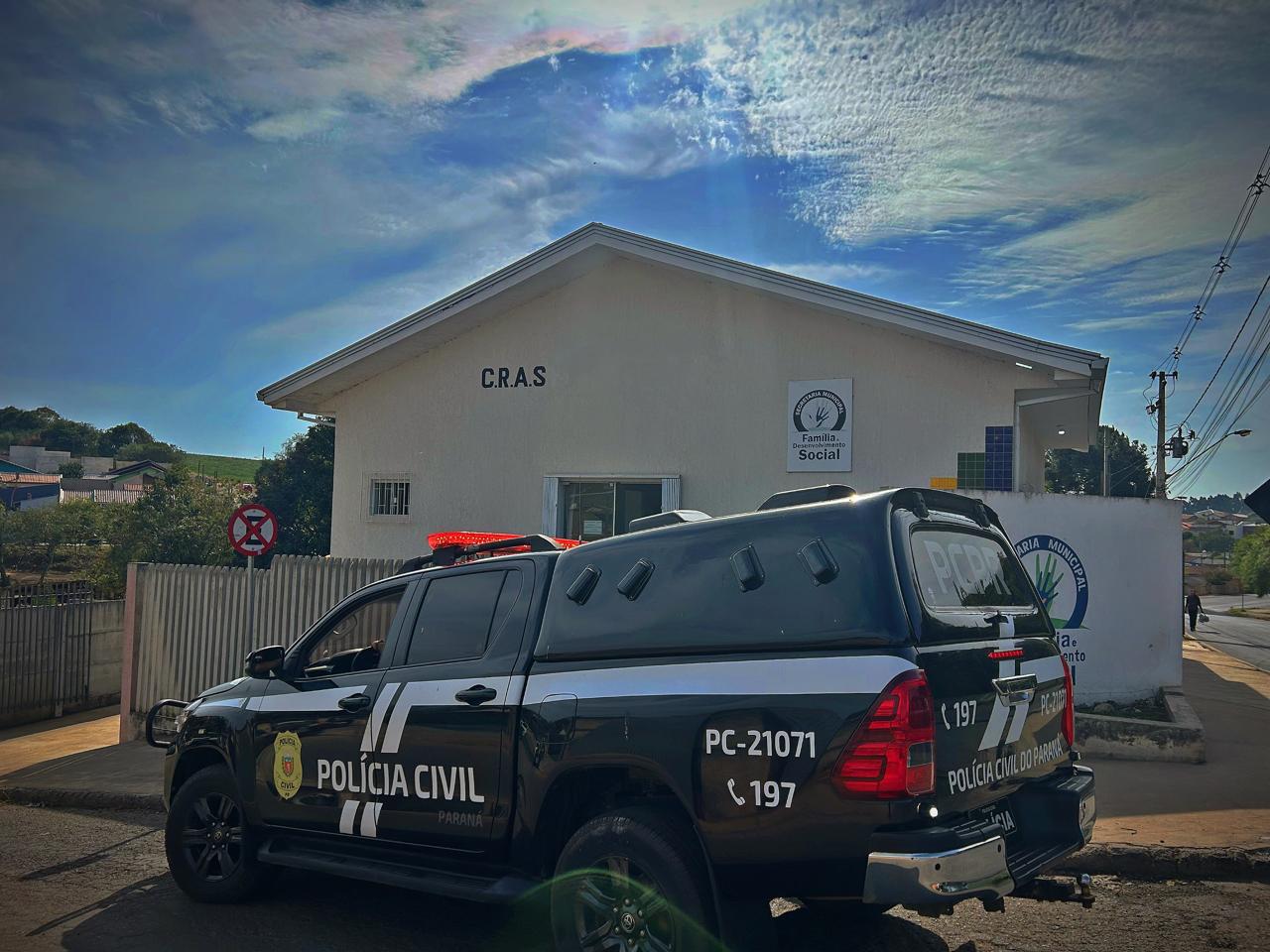 Prisão aconteceu dentro de um CRAS em Castro