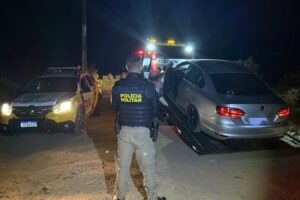 Carro recuperado em Piraí do Sul