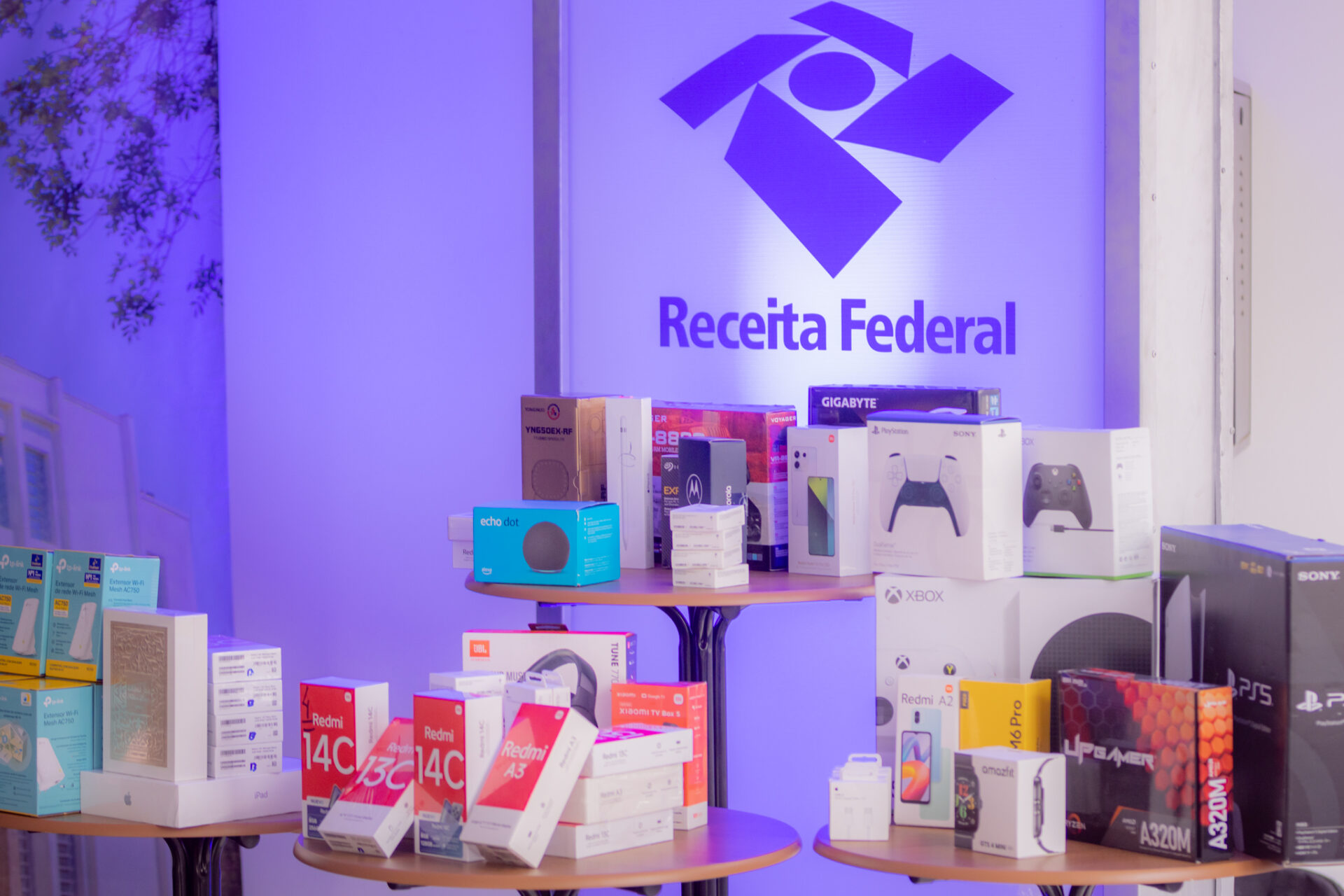 Recebimento de doações da Receita Federal
